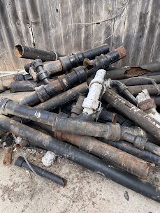 Old pipe removed from an Austin home by Rooter-Man of Austin, real job photo
