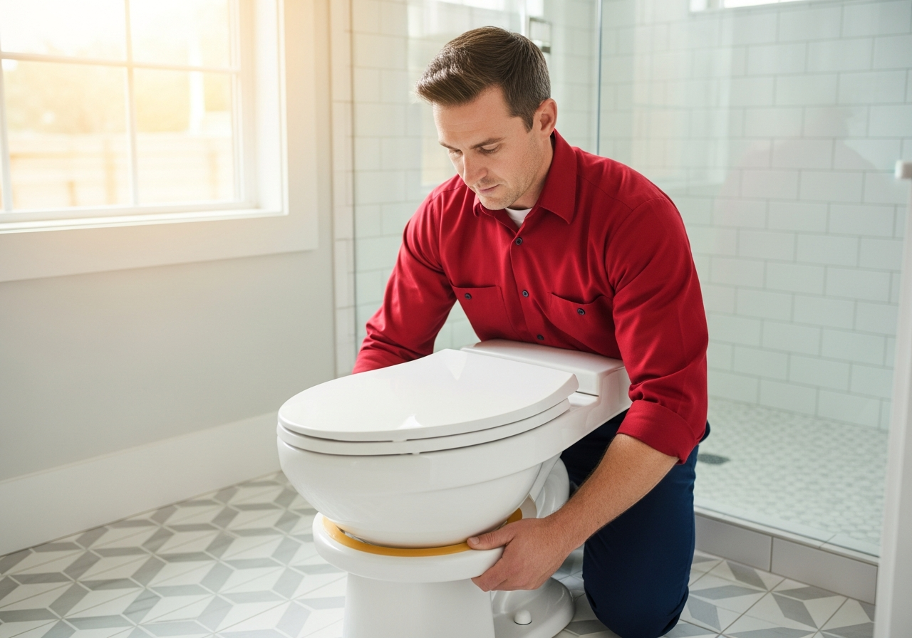 New toilet installed by Rooter-Man of Austin